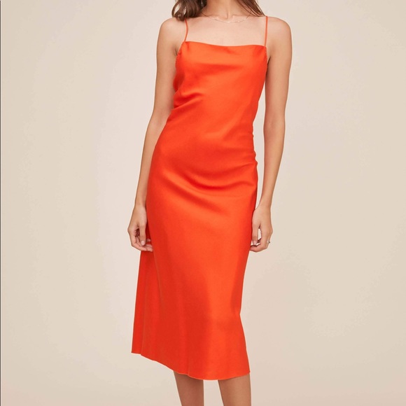 ASTR Bonita Midi Dress in Red - Picture 7 of 8